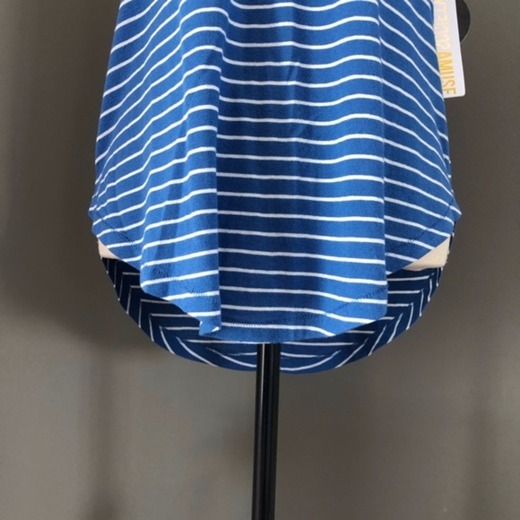 Amuse Society Striped Tank Blue Sz Medium - Picture 5 of 8